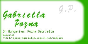 gabriella pozna business card